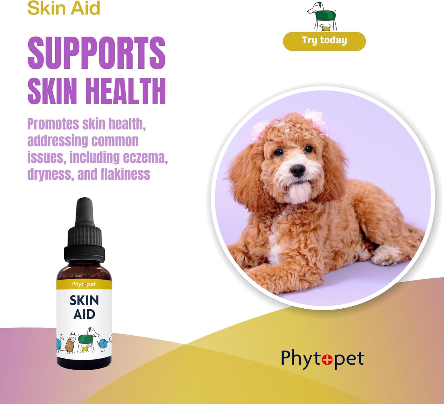 PhytoPet | Skin Aid | Sooth Irritation and Support Skin & Coat Health in Pets