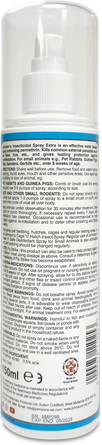 Johnson's Insecticidal Spray Extra For Small Animals