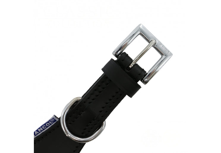 Ancol Whippet Padded Collar Black 30-34cm