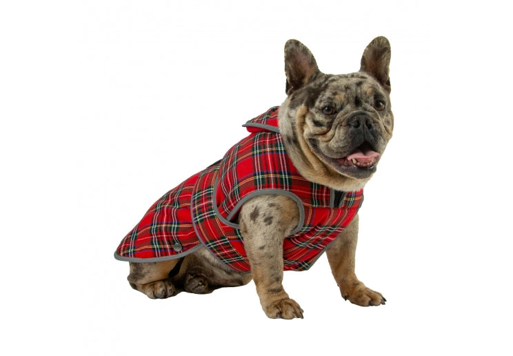 Heritage Red Tartan Dog Coat by Ancol