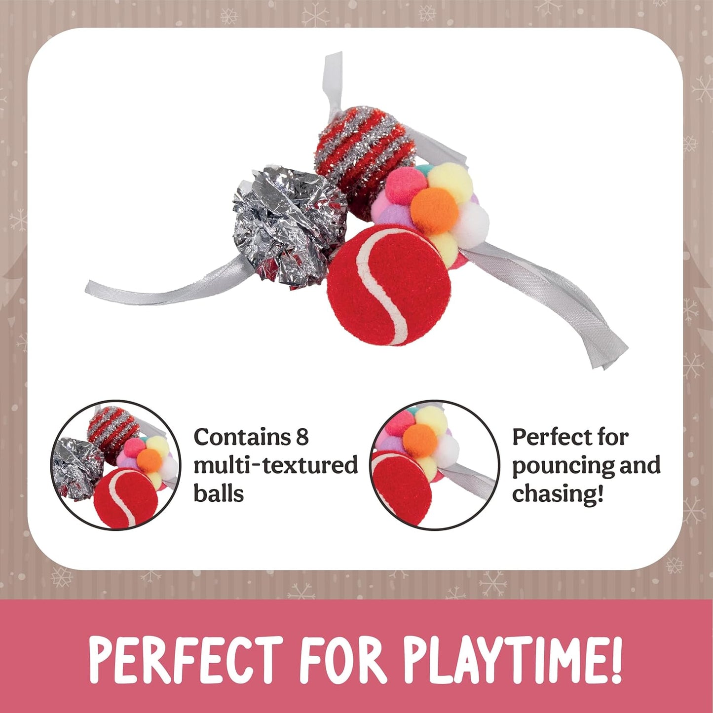 Rosewood Festive Ball Gift Box | Christmas Cat Toy Pack