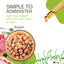 Pet food with a dropper and text about administering it, featuring the Phytapet brand.