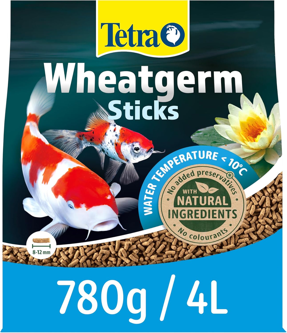 Tetra Wheat Germ Koi Sticks 780g | Highly Digestible Pond Fish Food