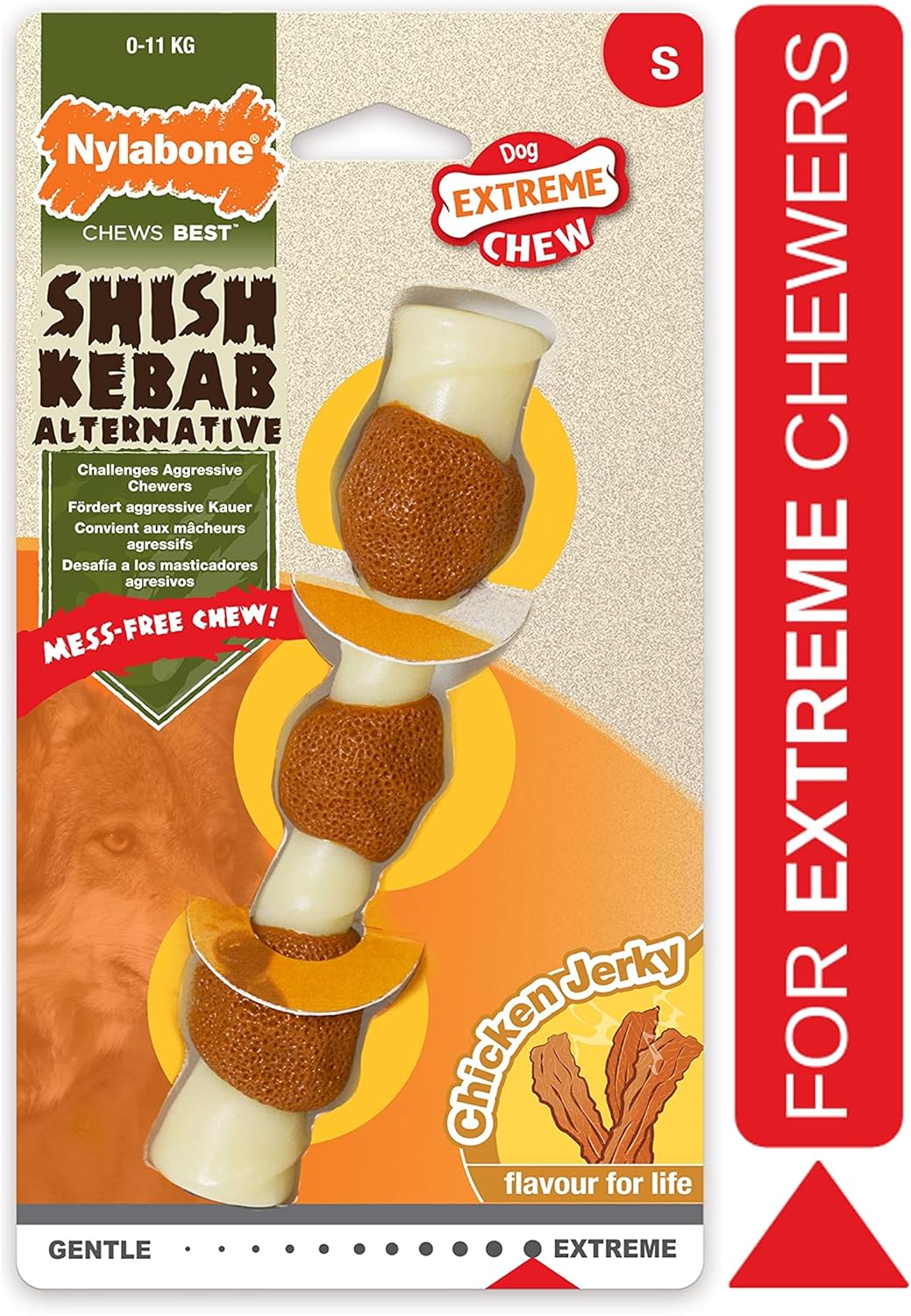 Nylabone Extreme Chew Specialty Shapes | Shish Kebab & Knot Bone