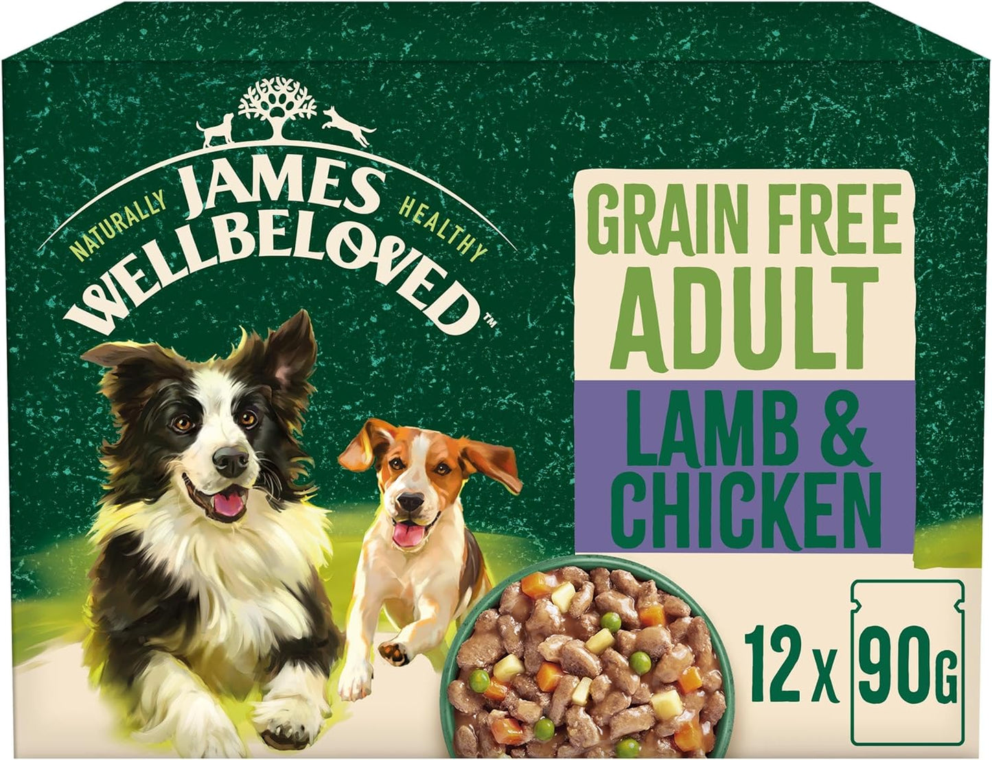 Short Dated James Wellbeloved Grain Free Wet Dog Food | Lamb & Chicken