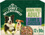 James Wellbeloved grain-free adult dog food packaging with two dogs and a bowl of food on a green background.