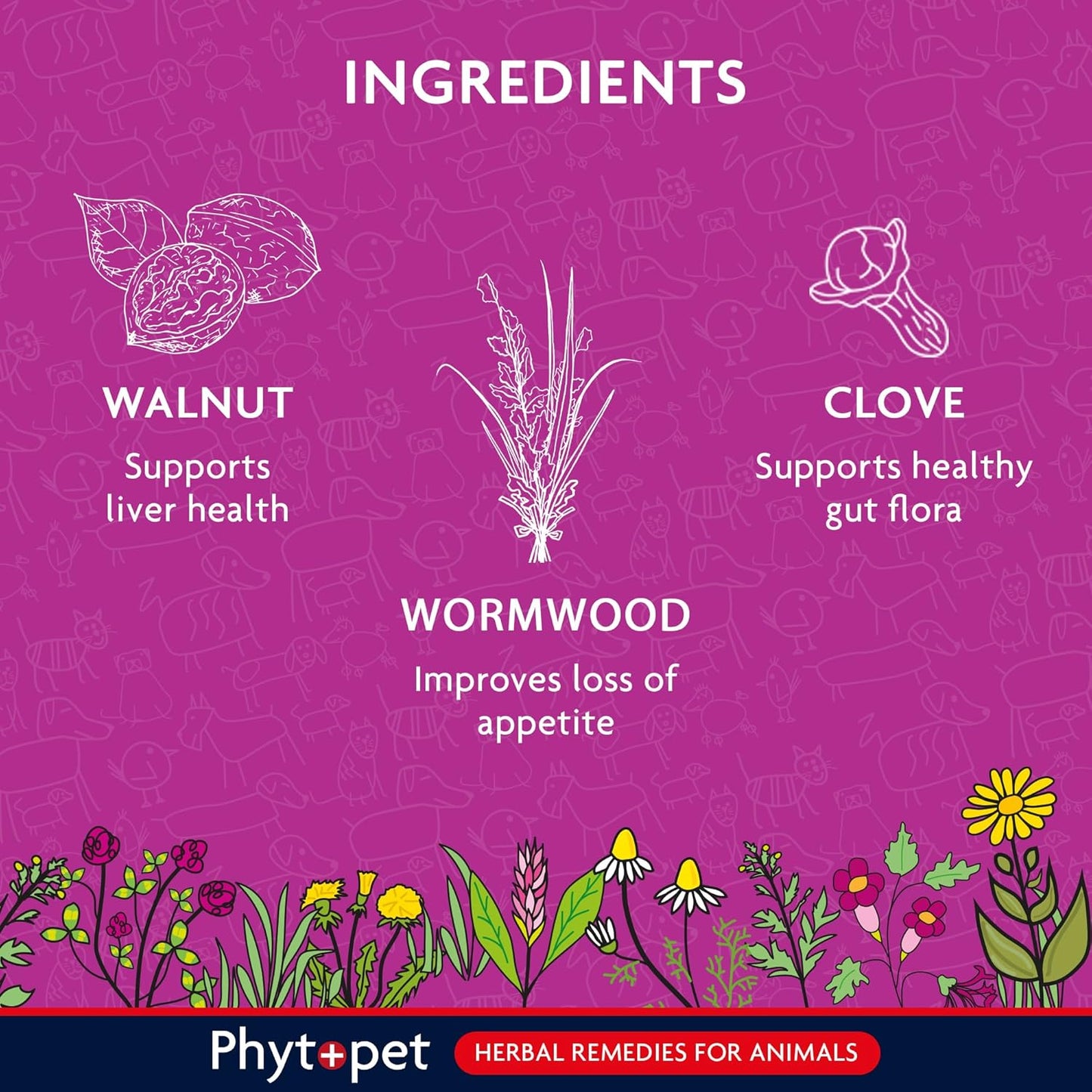 Phytopet Wormwood Complex - Natural Herbal Remedy for Intestinal Hygiene