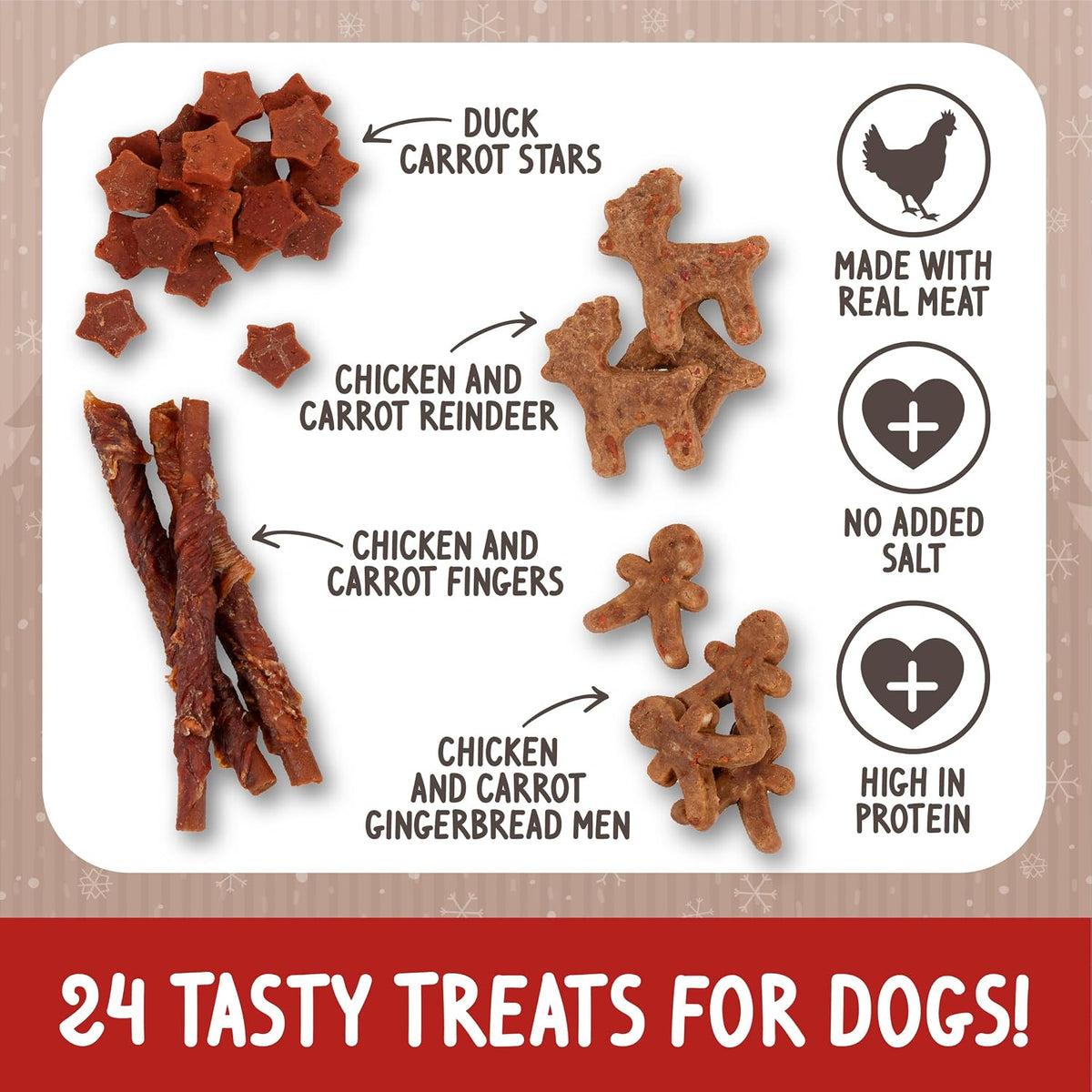 Cupid & Comet Natural Selection Box | Christmas Dog Treats