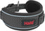 Gray dog collar with black padding and Halti logo on a white background