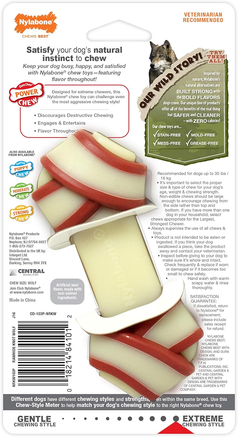 Nylabone Extreme Chew Specialty Shapes | Shish Kebab & Knot Bone