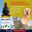 Phytopet Balance product for animals with a dog and cat on a nature-themed background