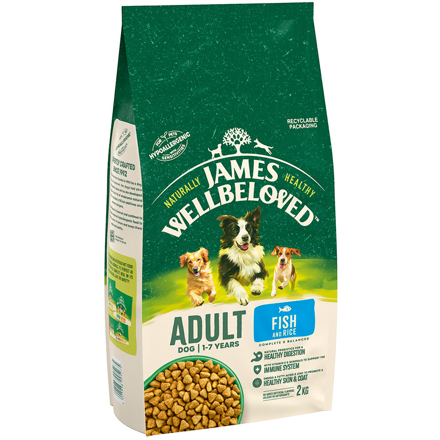 James Wellbeloved | Dry Dog Food | Adult | Rich In Fish & Rice 2kg
