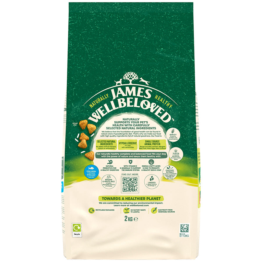 James Wellbeloved | Dry Dog Food | Adult | Rich In Fish & Rice 2kg