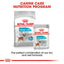 Royal Canin dog food packages for urinary care on a white background