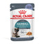 Royal Canin Hairball care cat food pouch on a white background