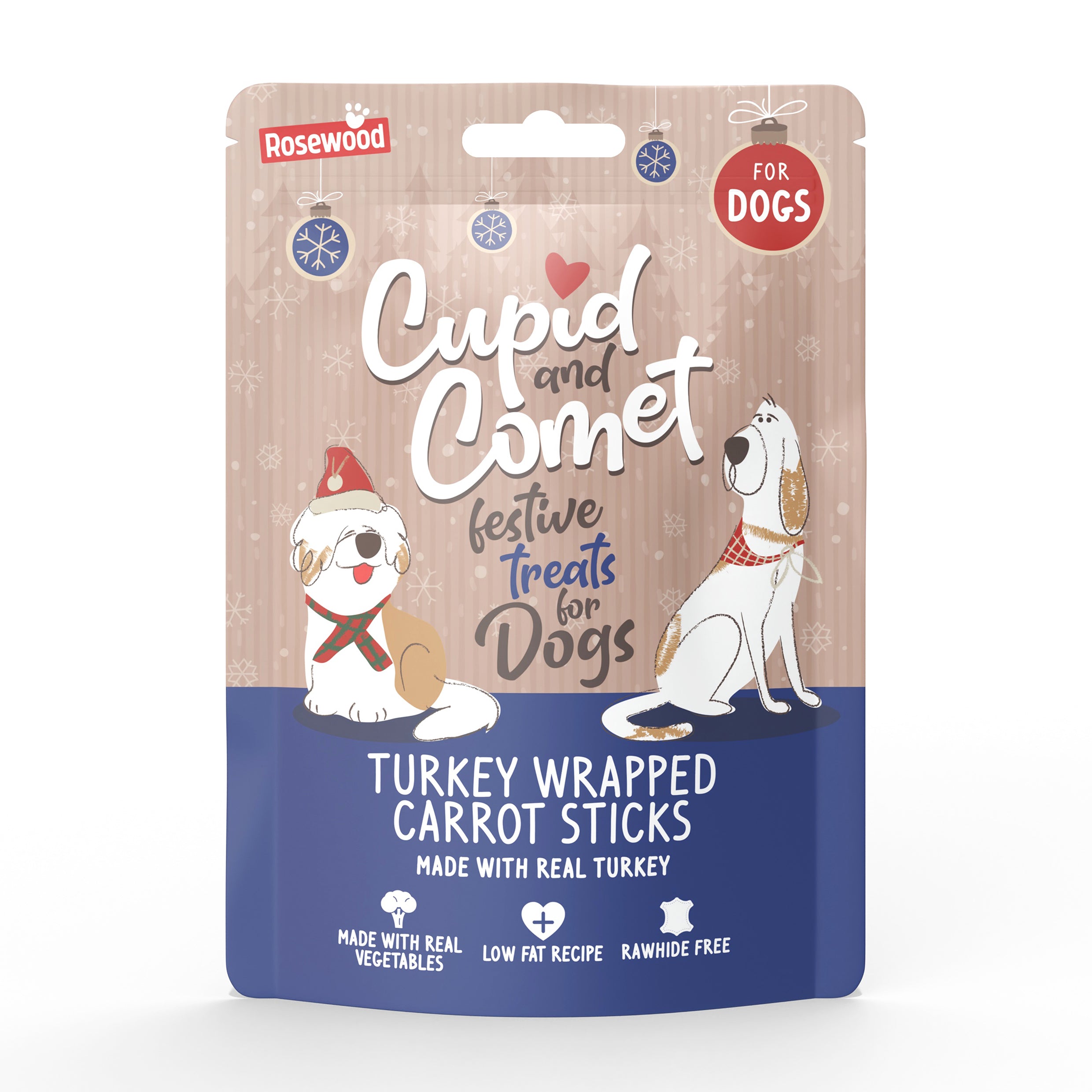 Ie Example Dog Treats for Christmas | Turkey Wrapped Carrot Twists | Cupid & Comet ...