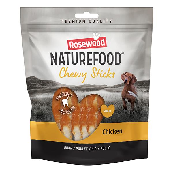 Rosewood | Meaty Dog Treats | Naturefood Chicken Chewy Twist Sticks Value Pack - 320g
