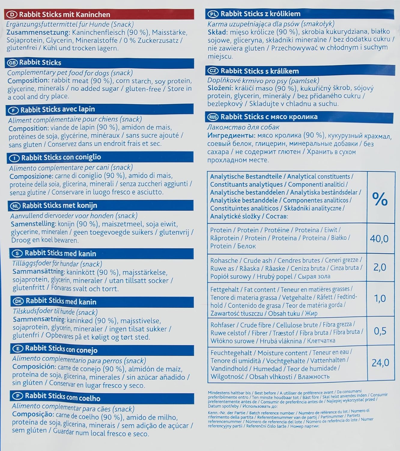 Trixie Premio | Natural Meaty Dog Treats | Rabbit Sticks - 100g