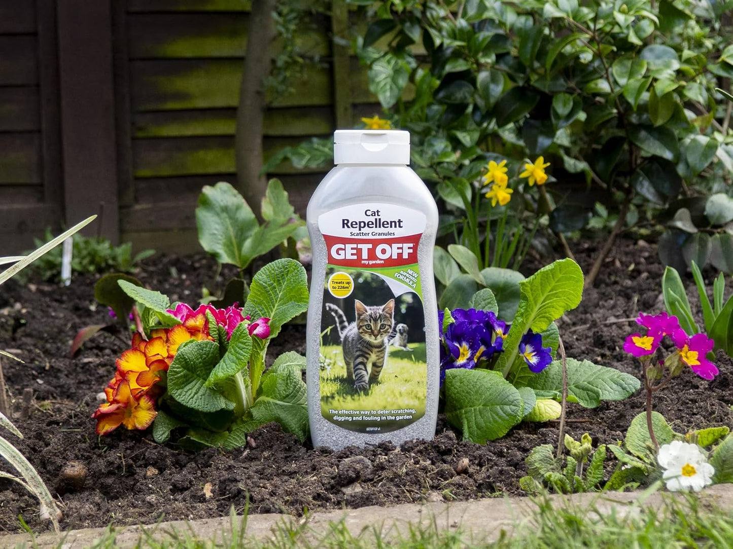 GET OFF Cat Repellent Granules Prevents Digging & Fouling 600ml