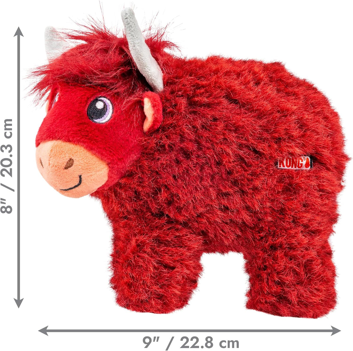 KONG Toughz Plush Dog Toy | Highland Cow & Mammoth
