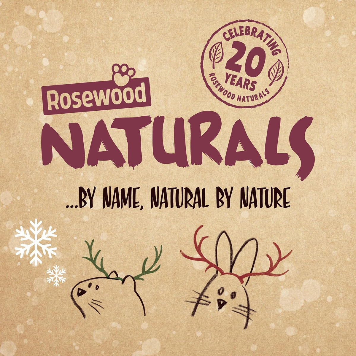 Naturals Herb 'n' Hay Party Gateau 🎄 Small Pet Christmas Treat by Rosewood