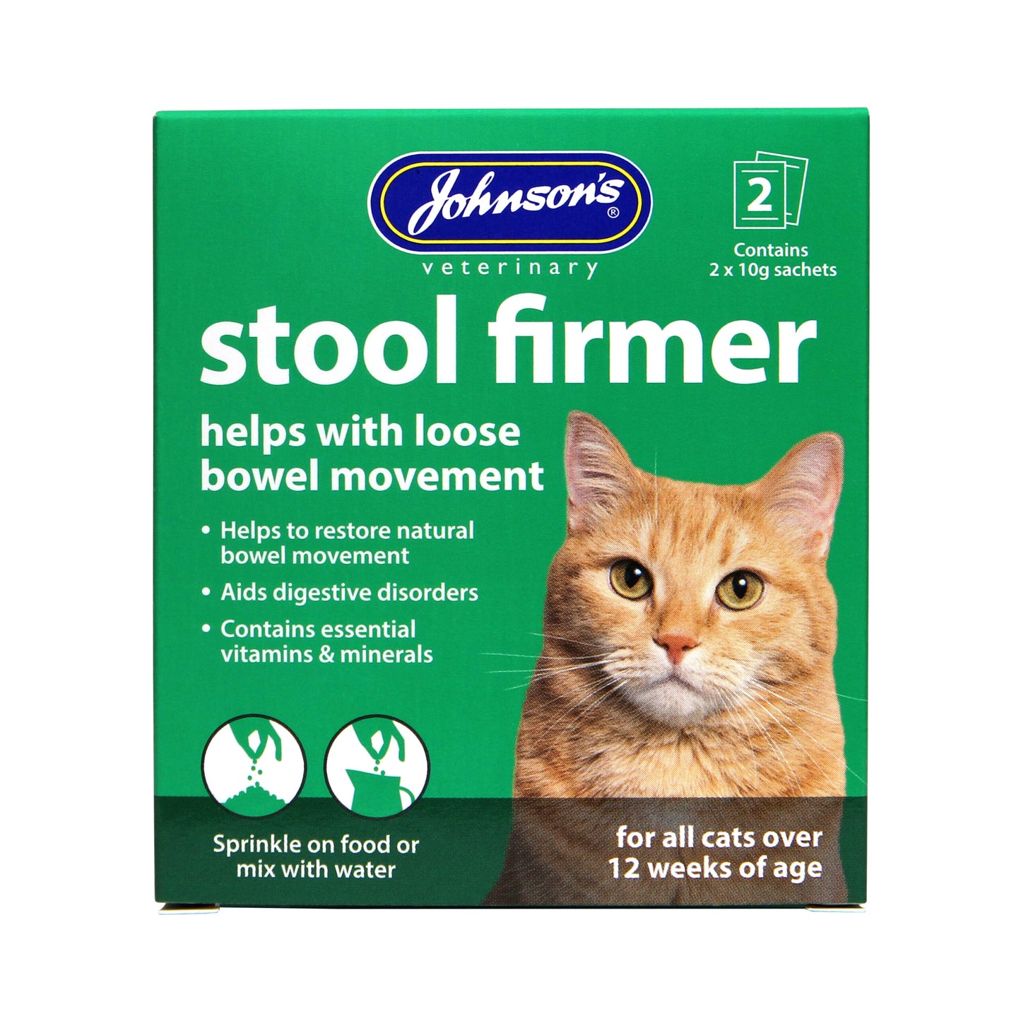Stool Firmer | Diarrhoea & Soft Poop Relief for Cats by Johnson's Veterinary