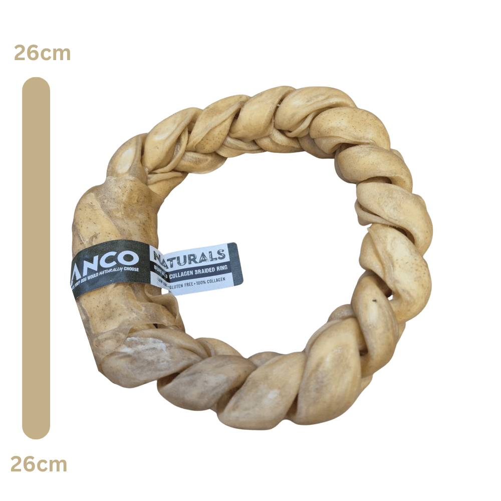 Anco Naturals Buffalo Collagen Braided Ring - Large