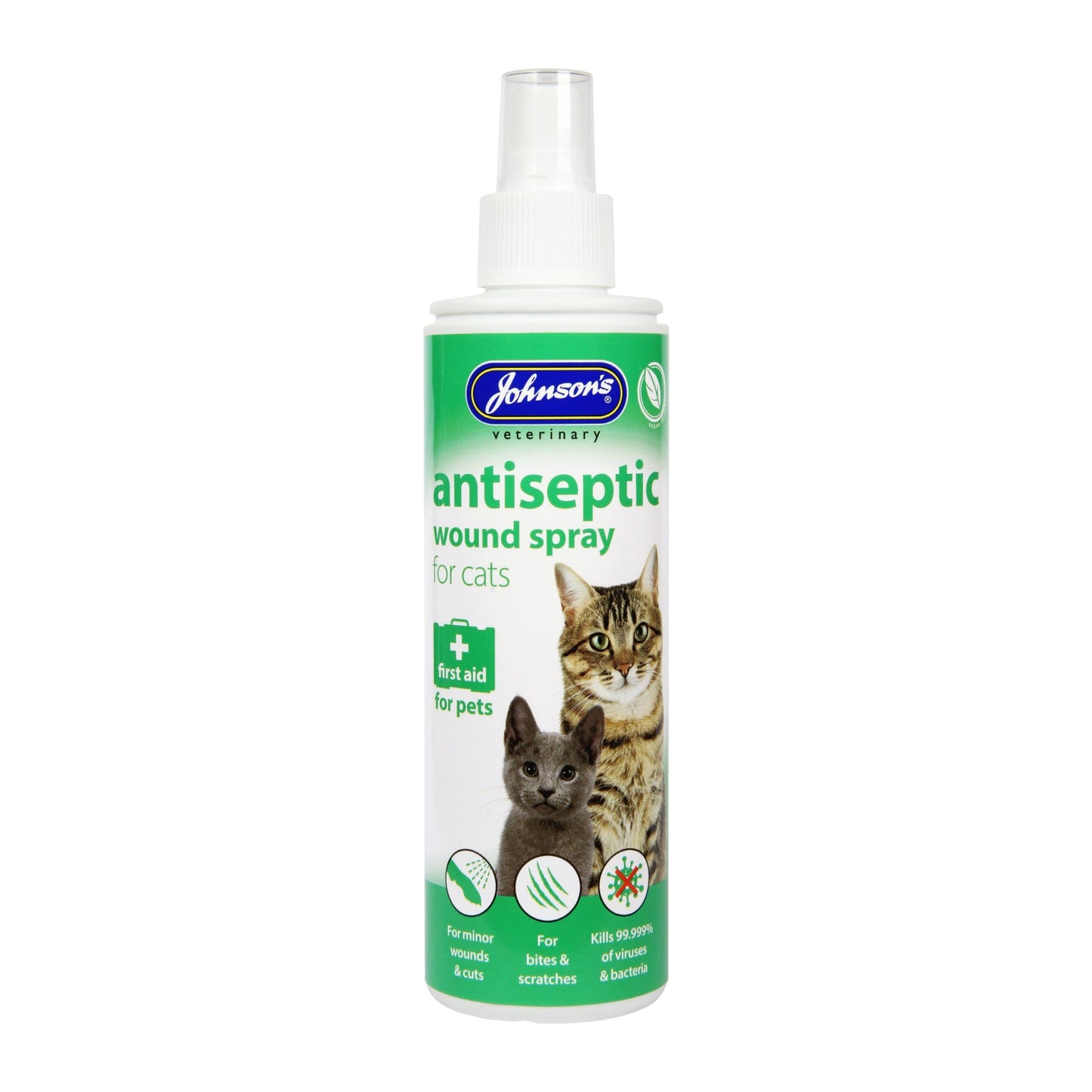 Johnson's Veterinary | Hypochlorous Solution Antiseptic Wound Spray for Cats - 200ml