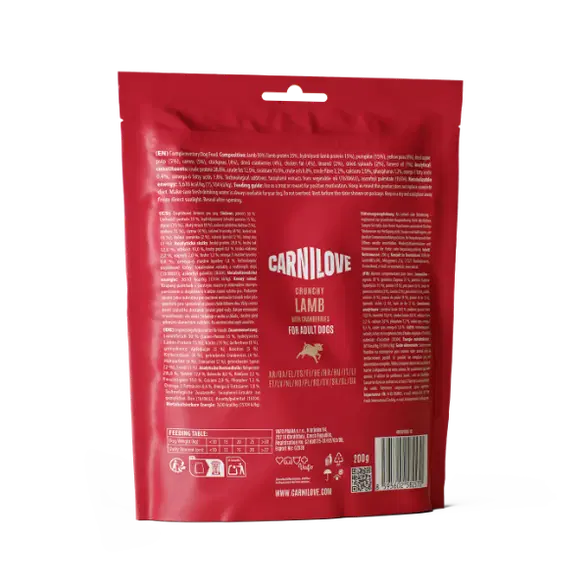Carnilove Lamb with Cranberries Crunchy Treat Snacks for Sensitive Dogs - 200g