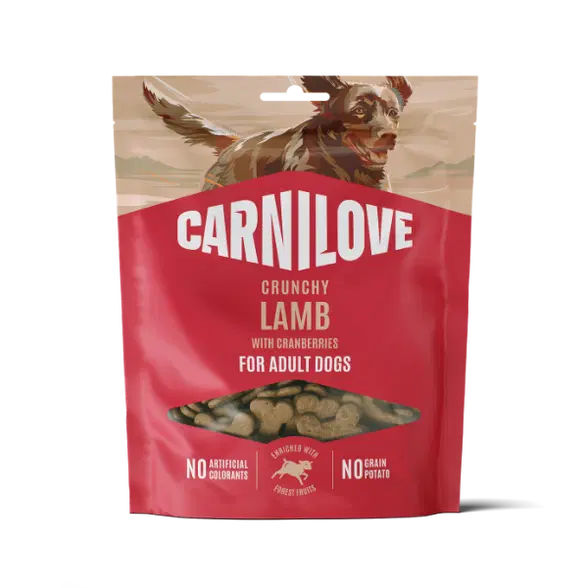 Carnilove Lamb with Cranberries Crunchy Treat Snacks for Sensitive Dogs - 200g