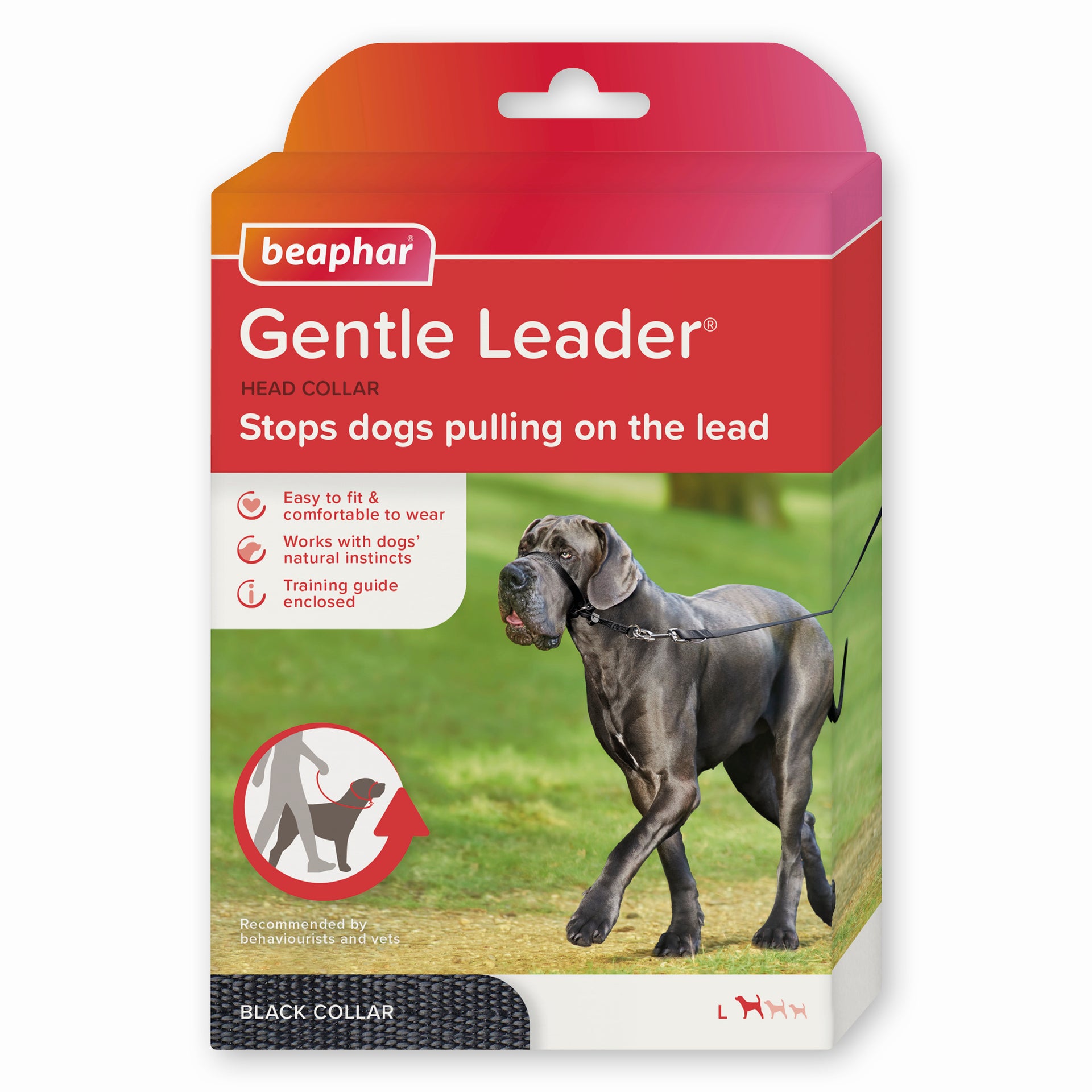 Gentle Leader No Pull Dog Walking Headcollar Black Pet