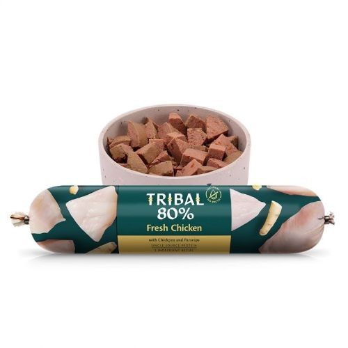 Tribal | Wet Dog Food & Treat | 80% Chicken Gourmet Pate Sausage