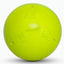 A bright lime green Coachi dog toy ball with embossed dog icons and the Coachi brand name in the center, shown on a clean white background.