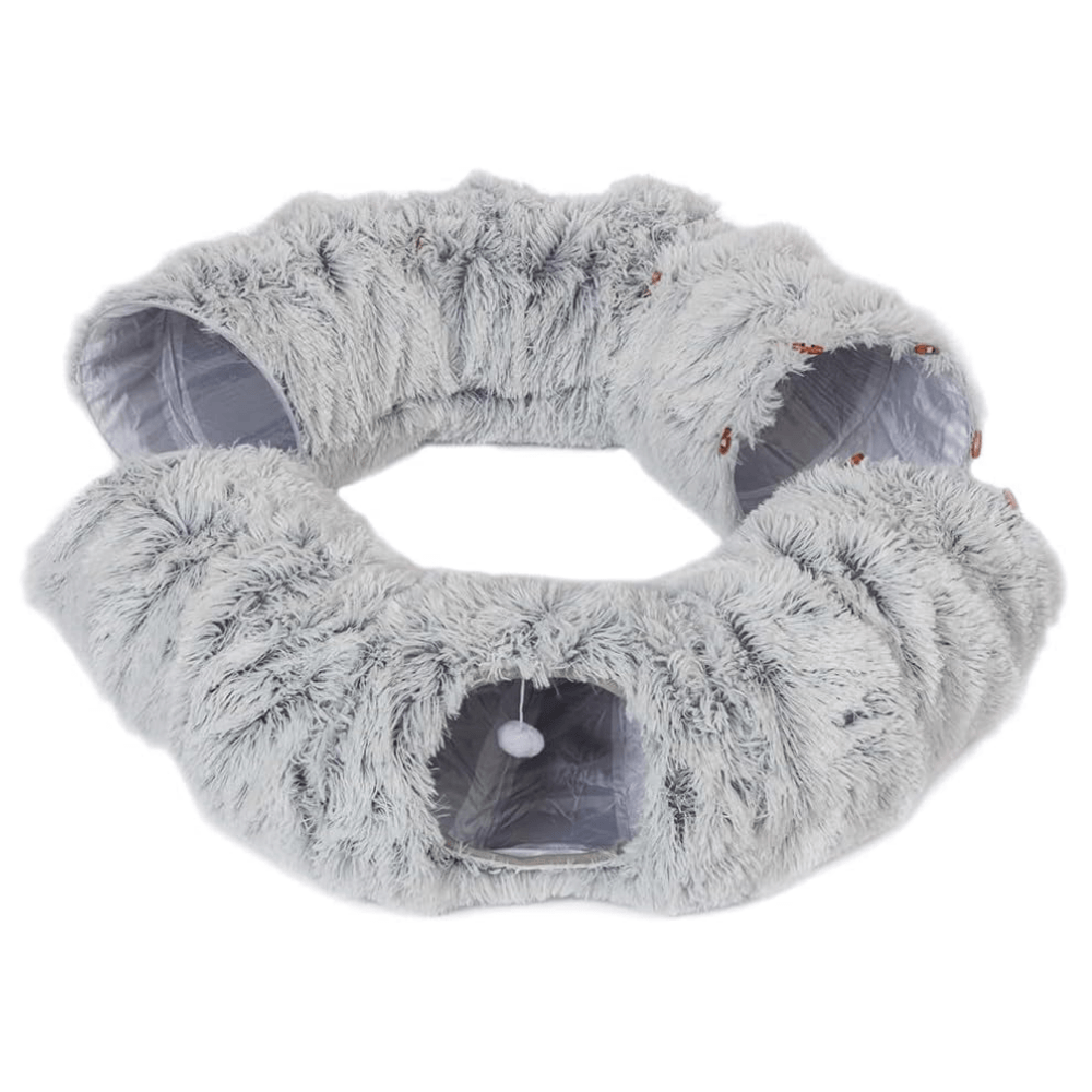 Cat Tunnel Fur Grey