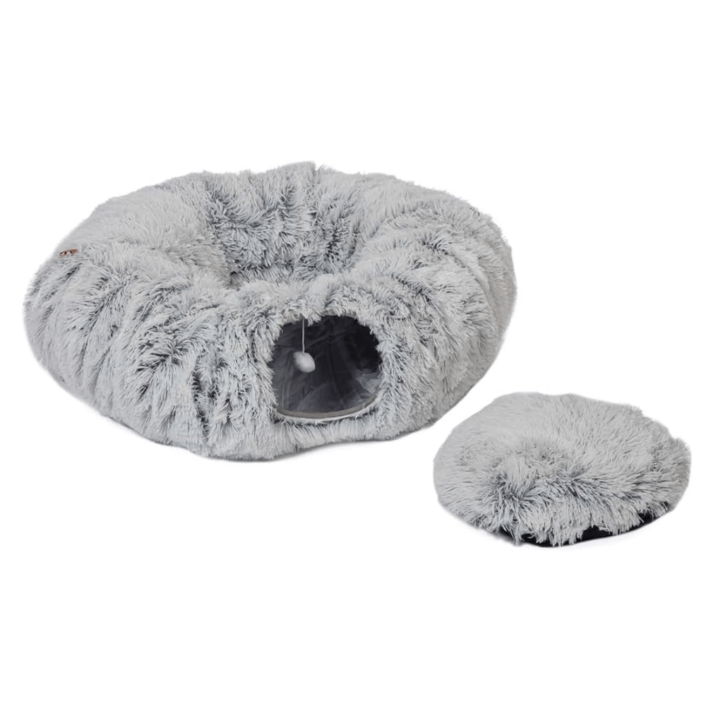 Cat Tunnel Fur Grey