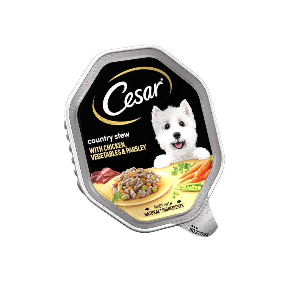 Cesar Classics Wet Dog Food - Country Stew With Chicken,Veg & Parsley