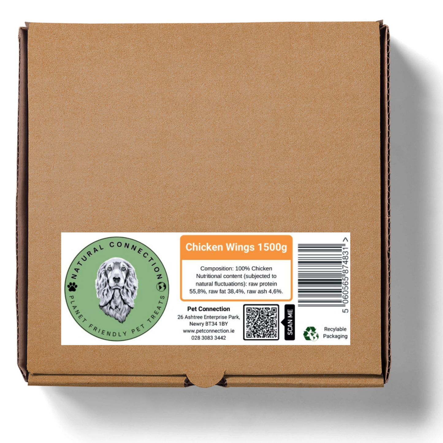 Chicken Wings Bitesize Crunchy Dog Treat by Natural Connection