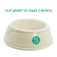 Dog Life Double Bowl | Wheat Straw Dog Food & Water Bowls | 2 Sizes
