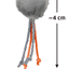 Trixie | Plush Cat Ball with Ribbons & Bell | 4cm | Soft Cat Toy (Assorted Colours)
