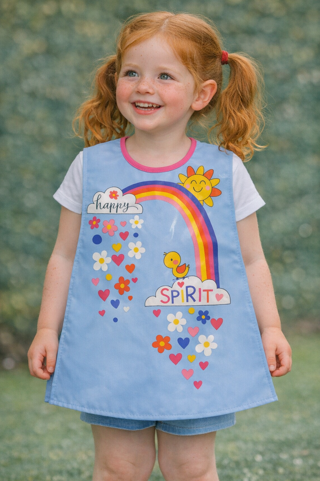 Childrens Apron Tabard Cherry Blossom Princess | Rachel Ellen Designs