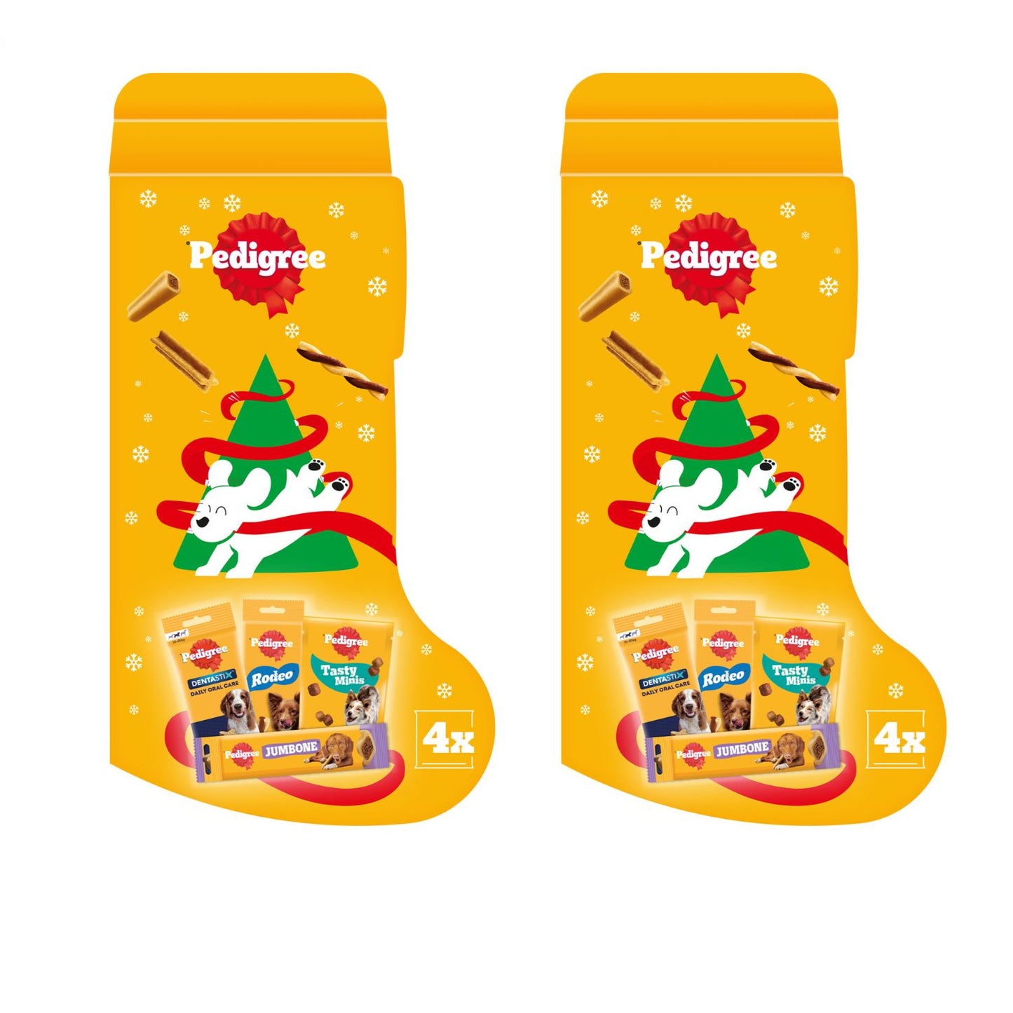 Pedigree Christmas Stocking for Dogs | Festive Treat Gift Set with Dentastix & Rodeo