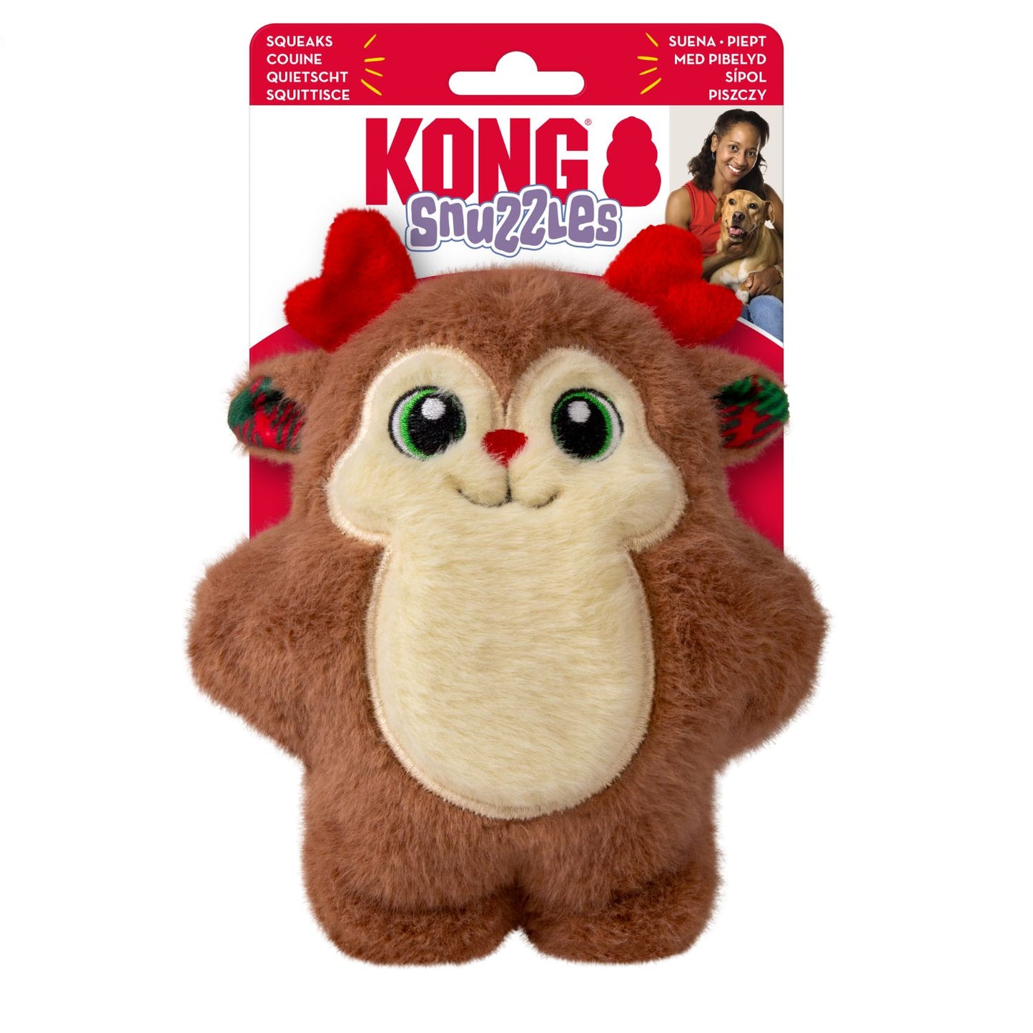 KONG Holiday Snuzzles Reindeer | 2025 Christmas Dog Toy