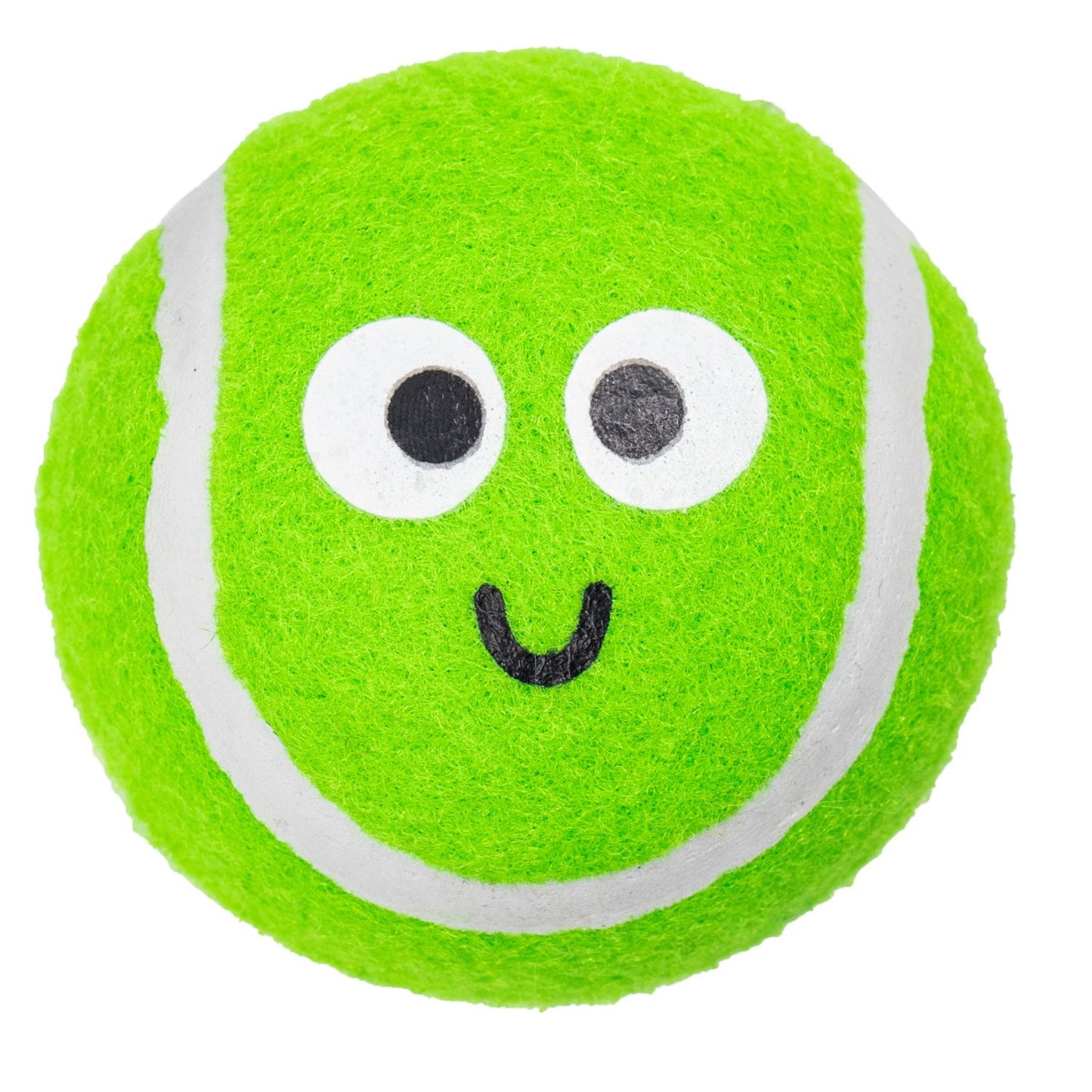 James Steel Smiley Sprout Tennis Balls | Christmas Dog Toys