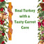 Rosewood Jumbo Turkey Wrapped Carrot Stick | Christmas Dog Treat 23cm