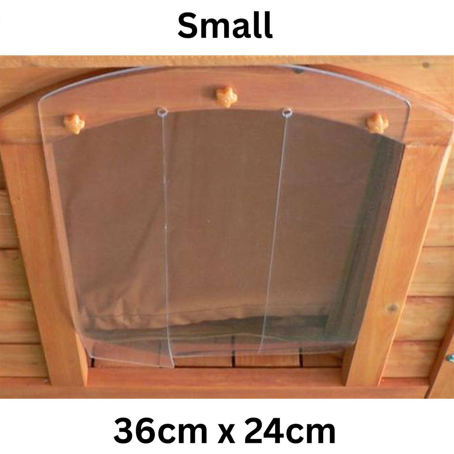 Cheeko Dog Kennel Draught Excluder – Small, Medium & Large  Weatherproof Flap for Flatroof Cabin Kennels  Keeps Dogs Warm & Protected