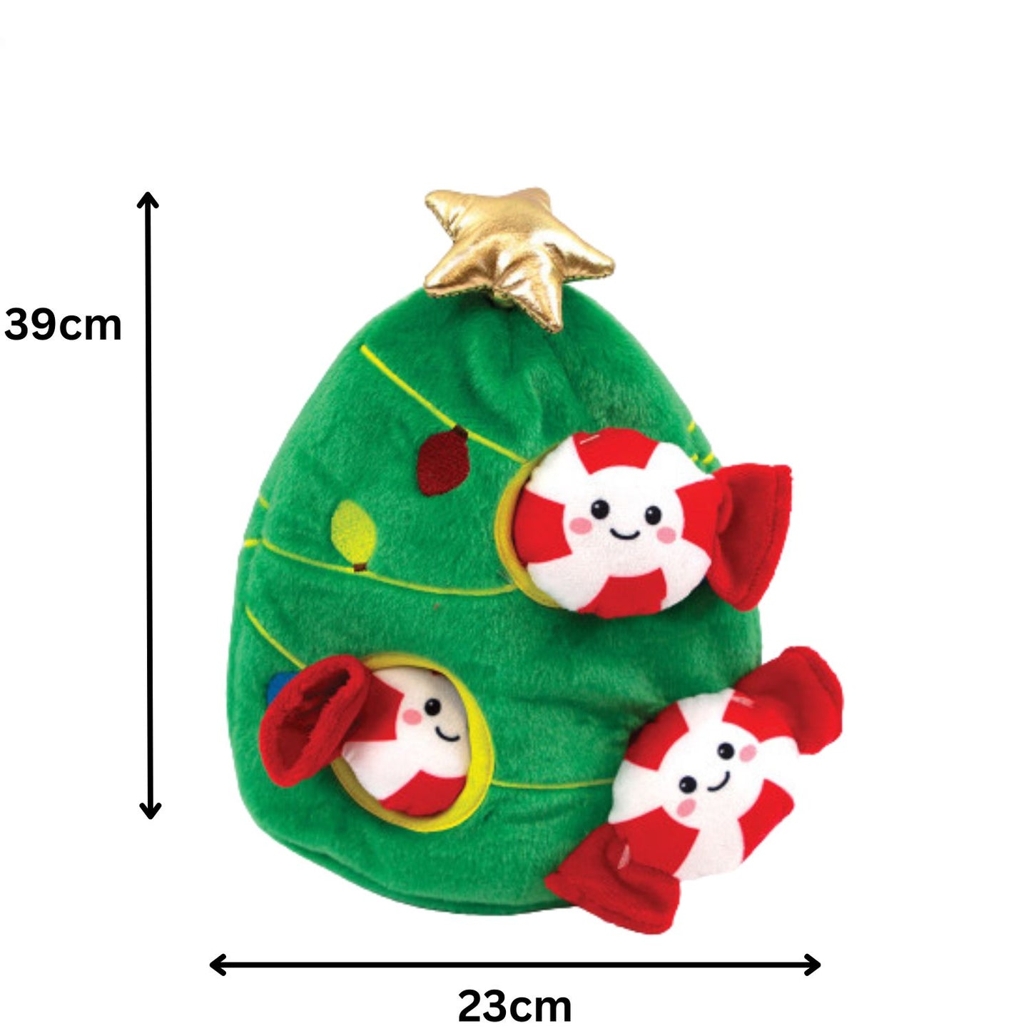 Happy Pet Burrow & Hide Christmas Tree | Festive Dog Toy