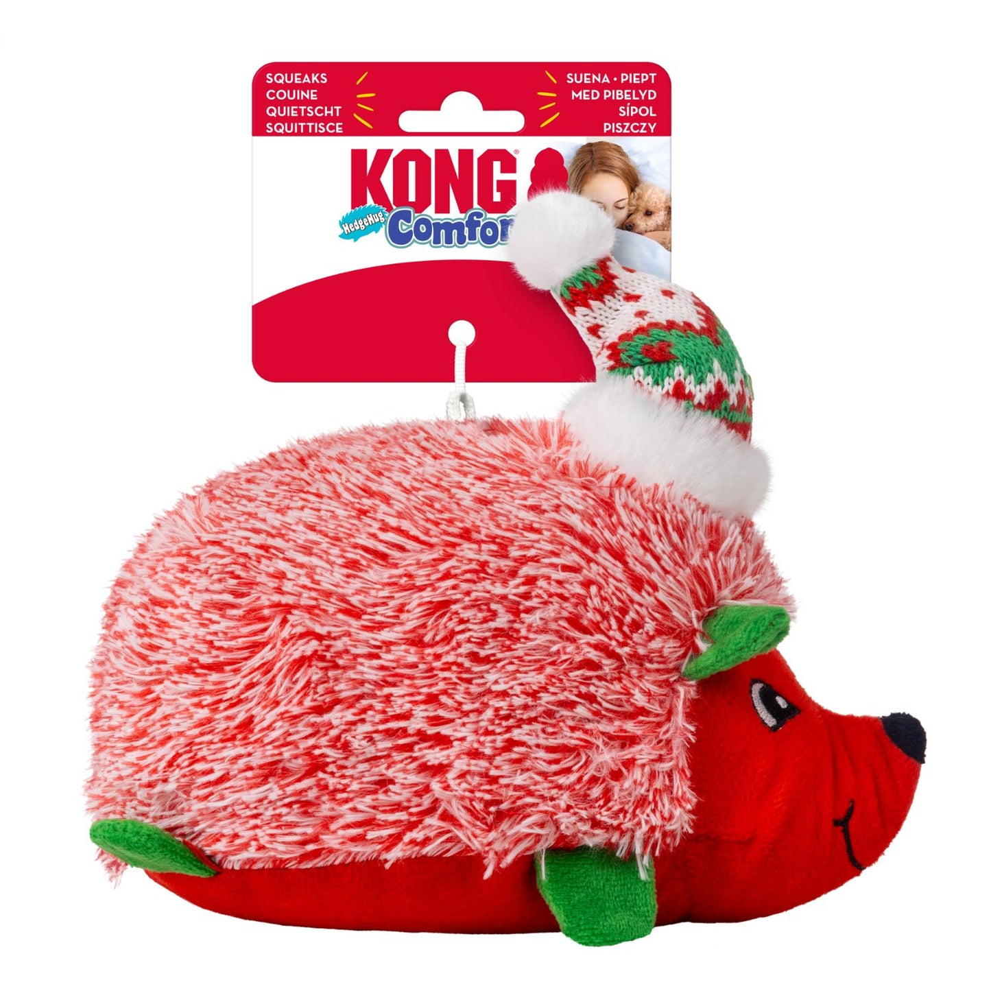 Kong Holiday Comfort Hedgehug Assorted | 2025 Christmas Dog Toy