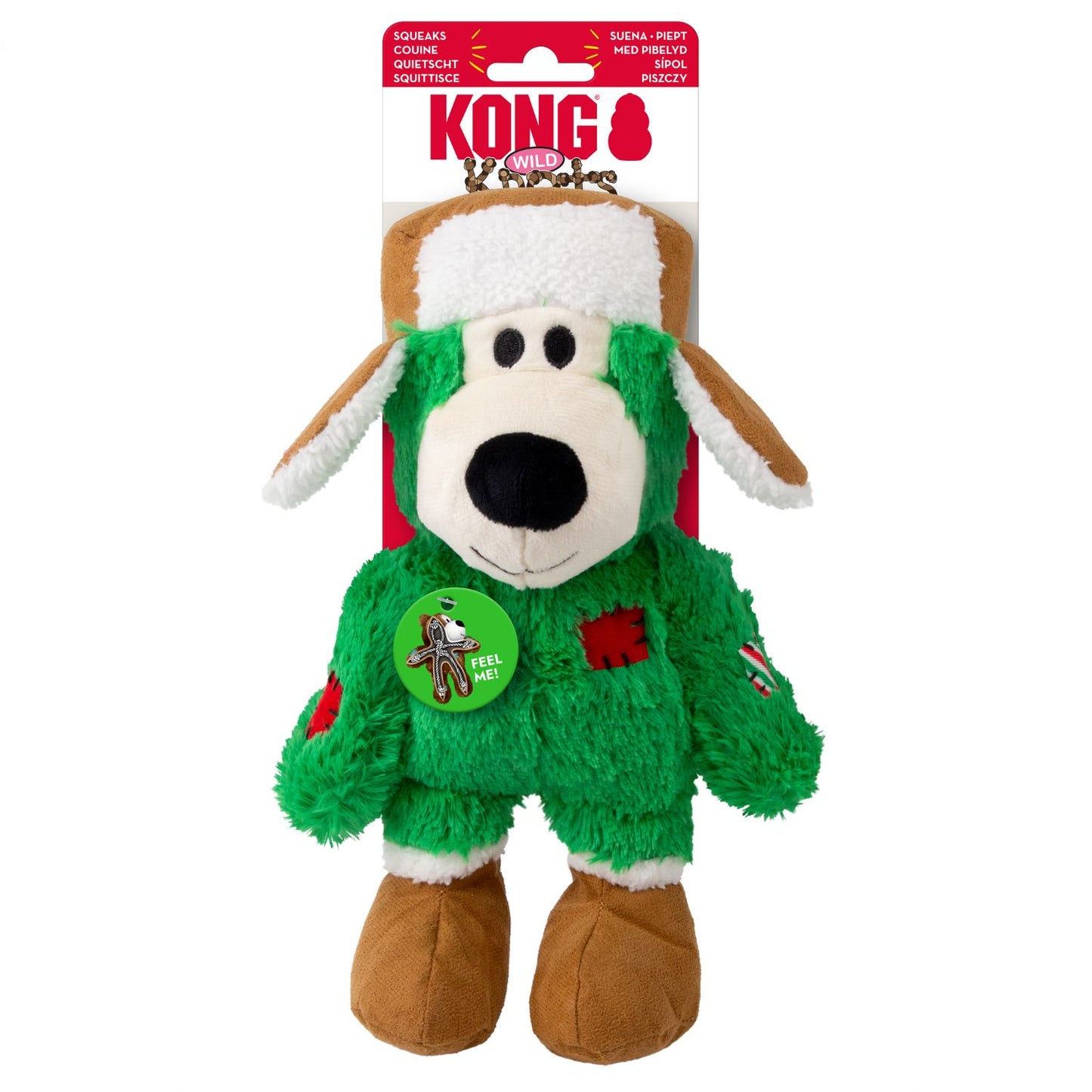 KONG Holiday Wild Knots Bear Assorted | 2025 Christmas Dog Toy