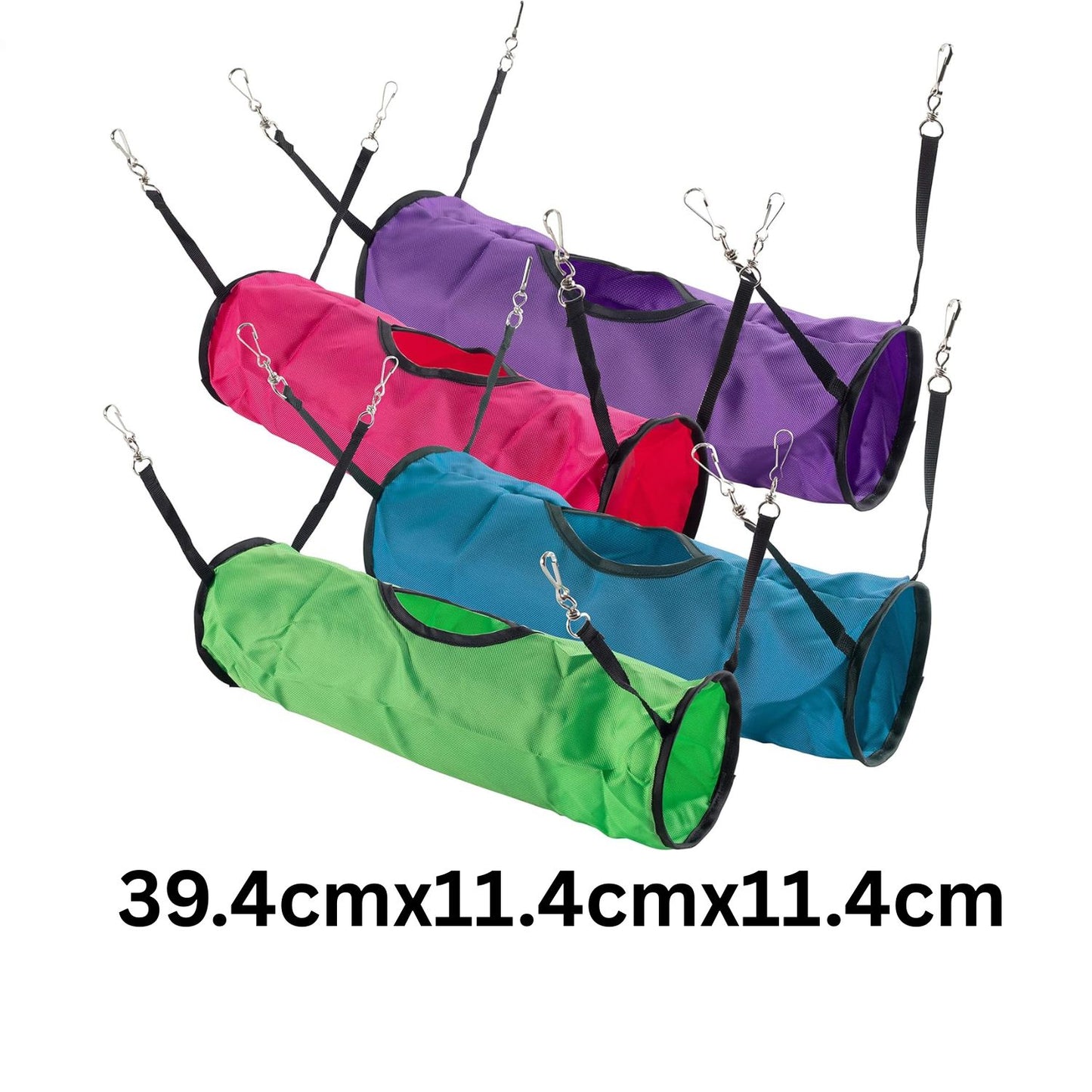 Super Pet Play Tunnel – Fabric Cage Accessory for Small Animals  Washable Tunnel Bed with Clips