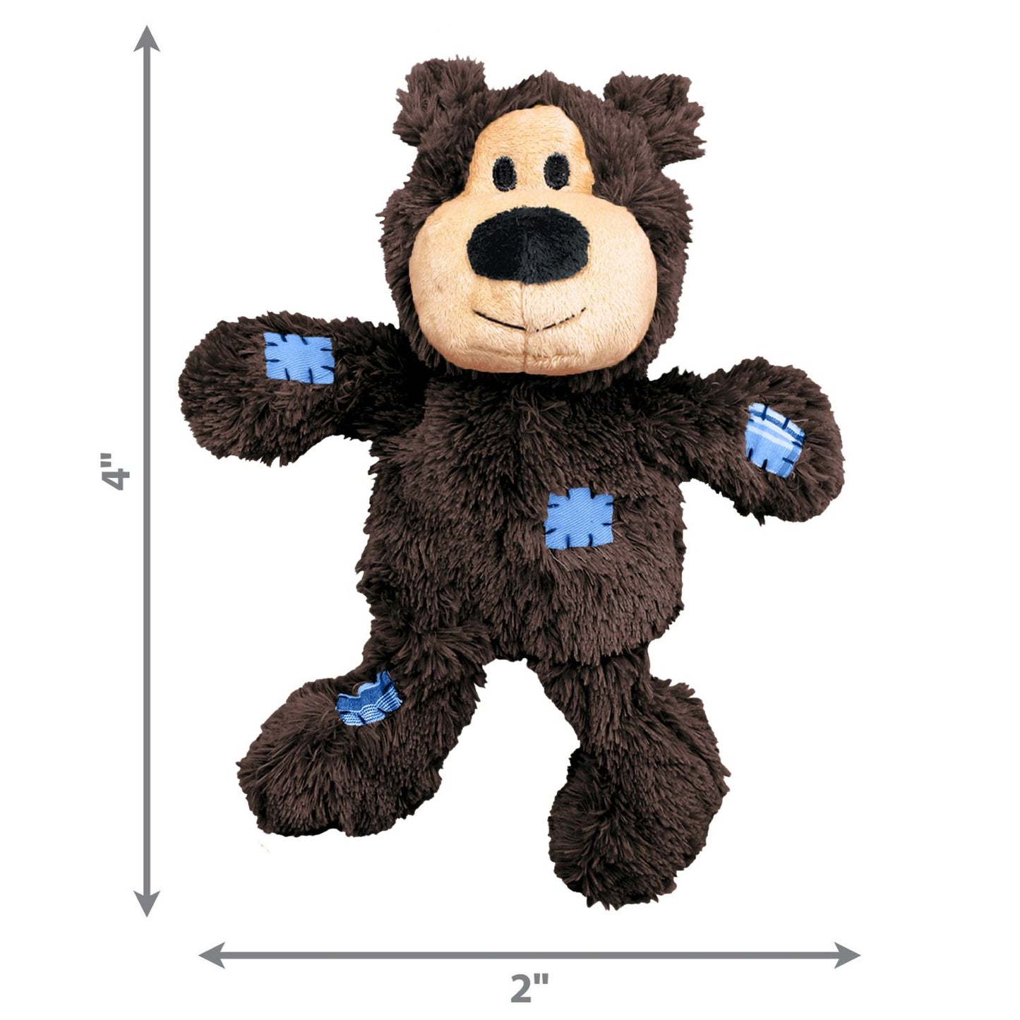 KONG Wild Knots Brown Bear for Small & Medium Dogs